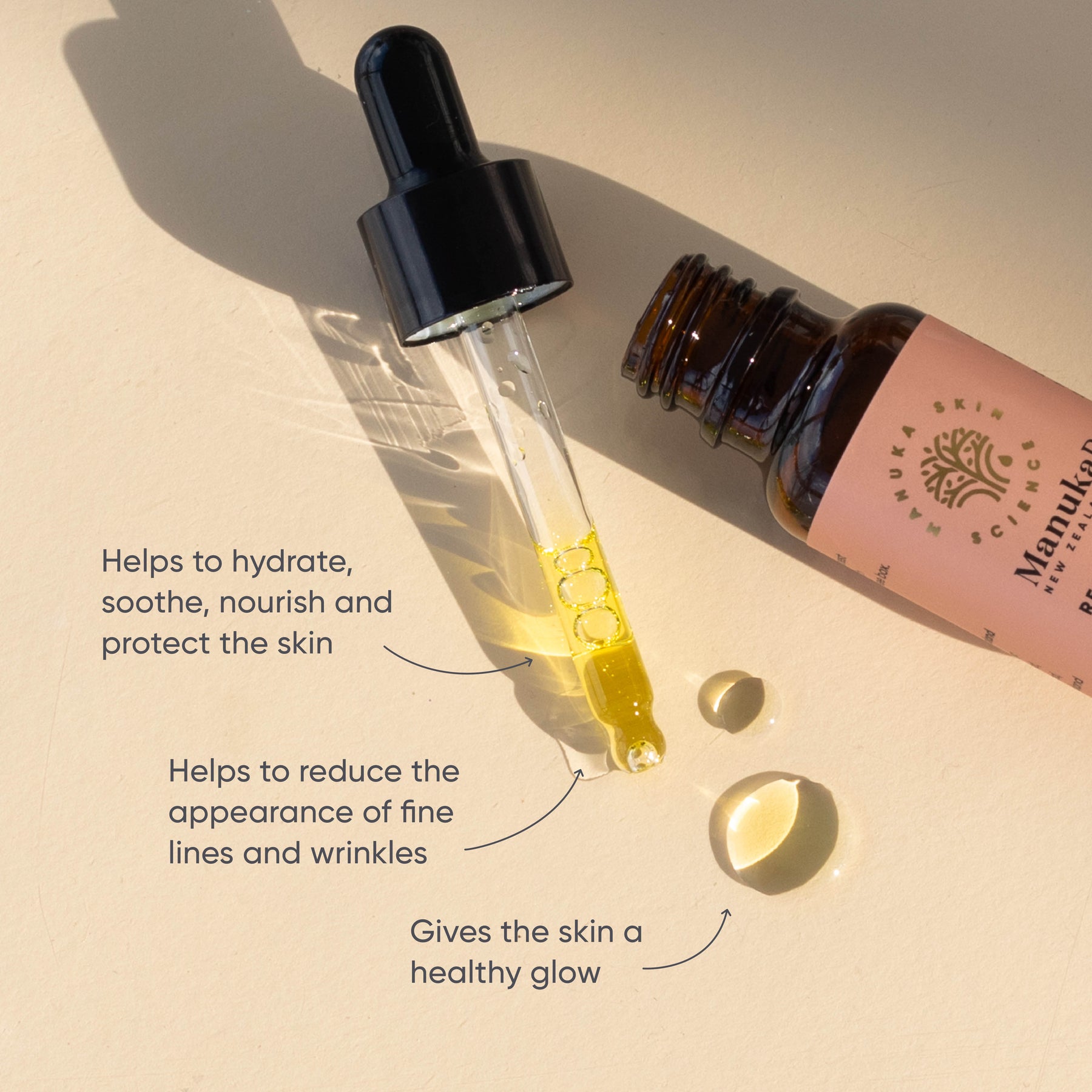 ManukaRx Restorative Skin Oil product benefits list